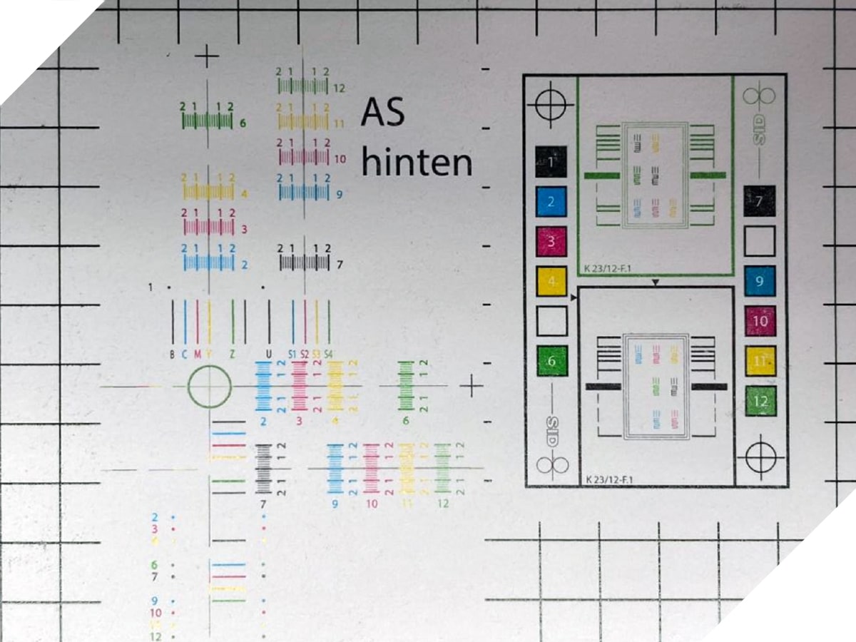 printing control strip Karo test