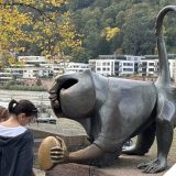 Monkey on Heidelberg bridge