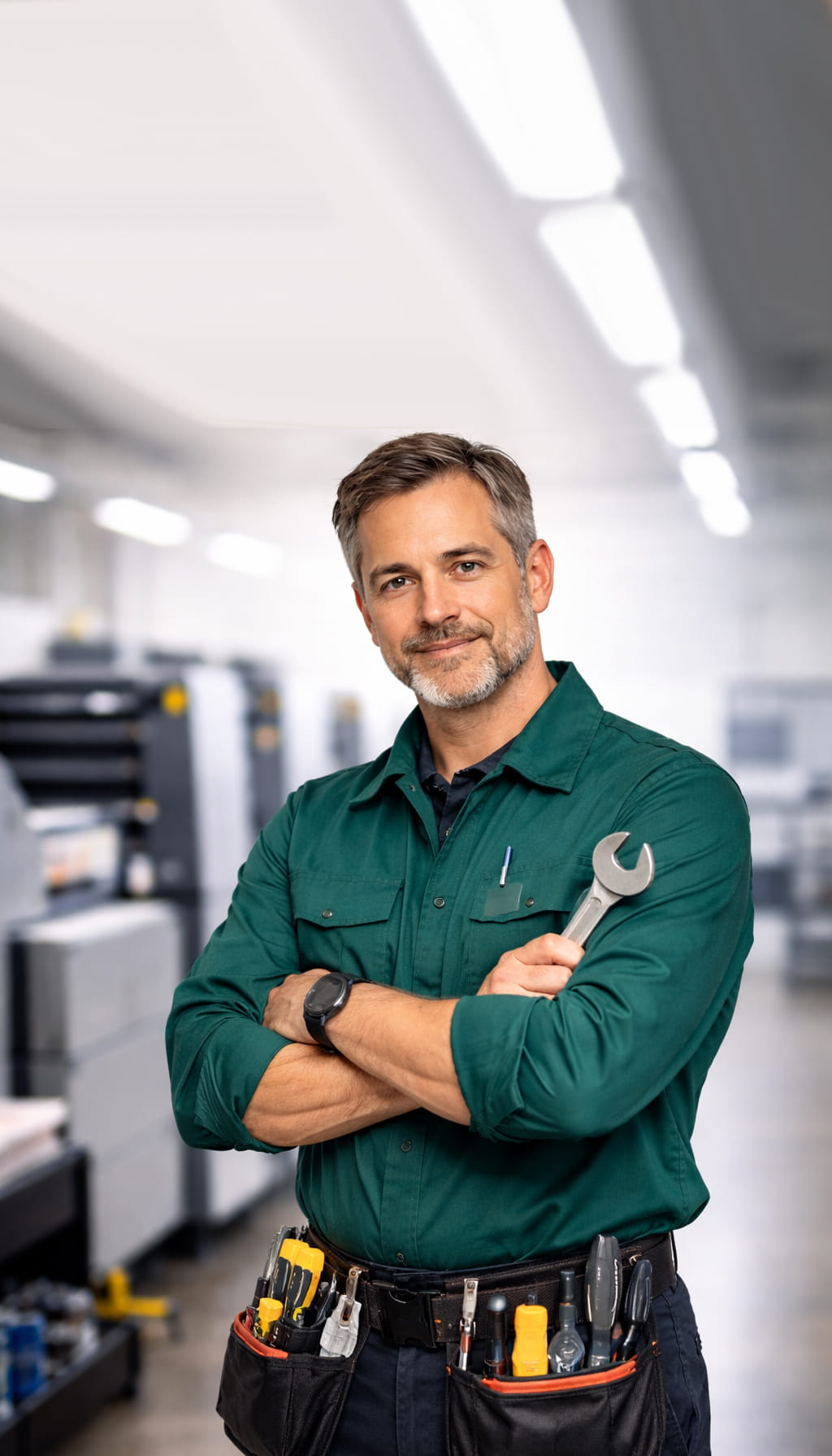 On-site service, equipment inspection, dry ice cleaning, dismantling, and repair