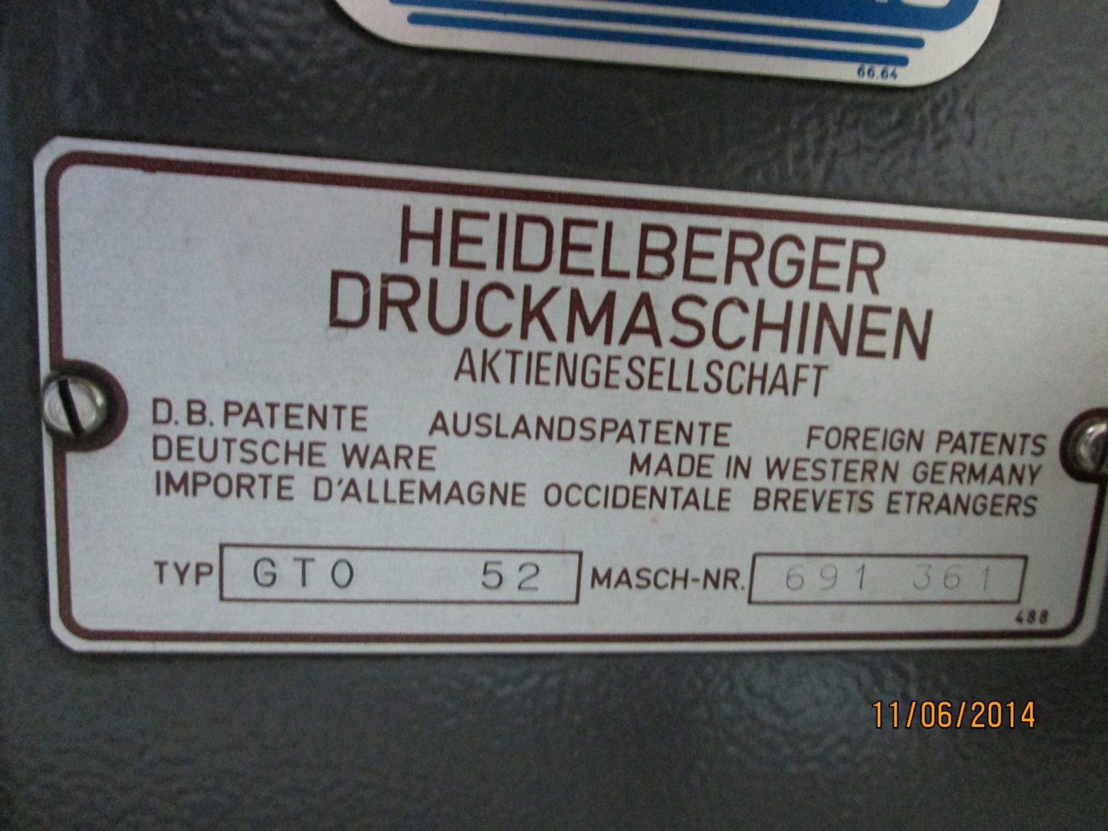 HEIDELBERG GTO 52 from 1987 - Imagen 3