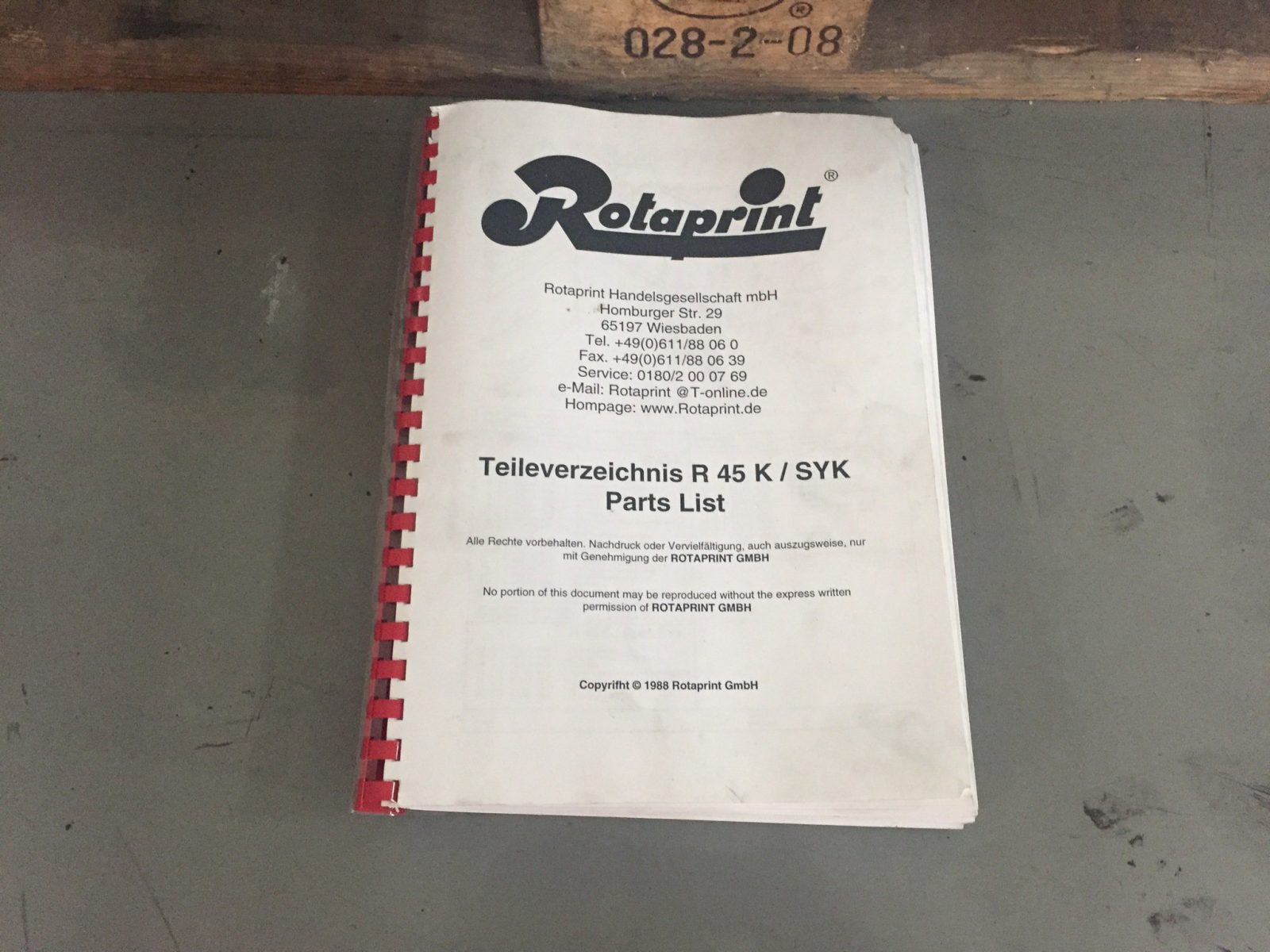 ROTAPRINT R 45 K from 1988 - Image 3