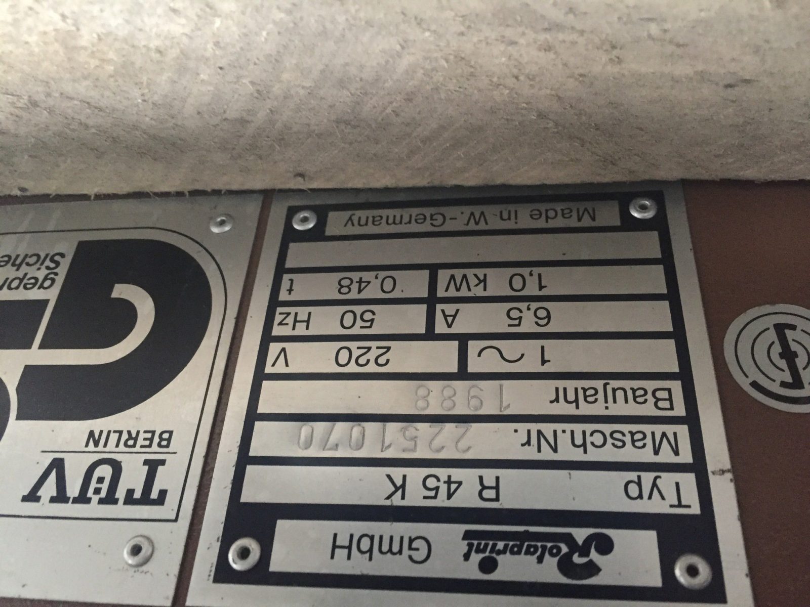 ROTAPRINT R 45 K from 1988 - Image 4