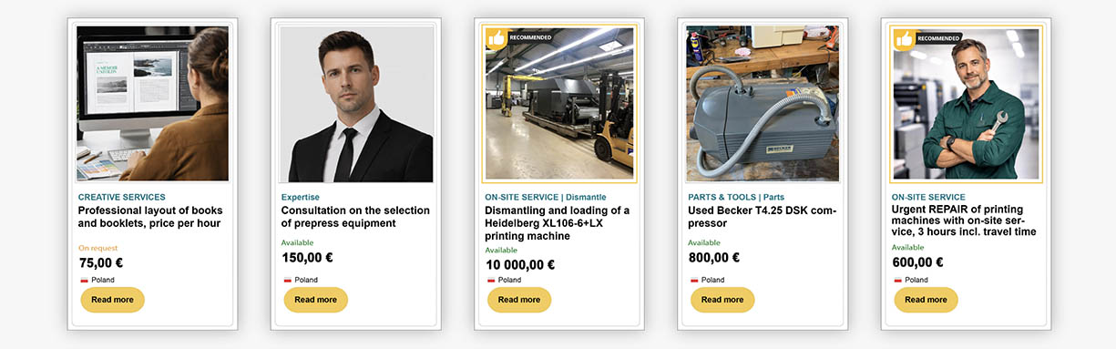 Cards in your catalogue