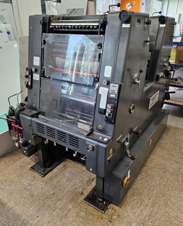 Two colour with perfector Heidelberg GTOZP 46 Minus VERSION and Crestline Dampening