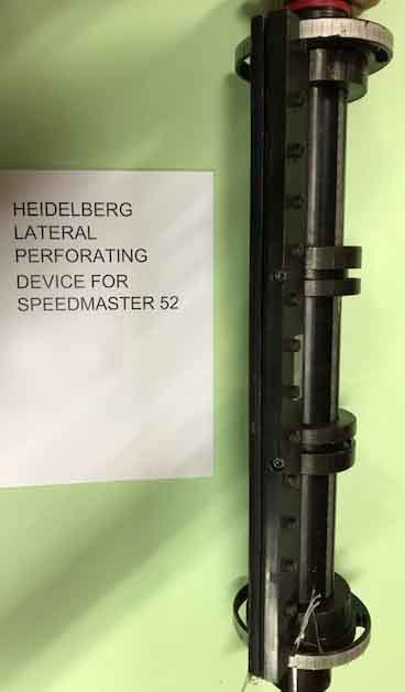 complete cross-perforation kit for Heidelberg Speedmaster SM 52 Plusversion