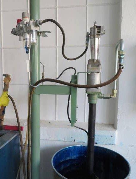 200kg drum pump with air motor Lincoln Powermaster 2