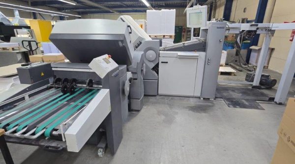 16 Pages fully automated adjustable Bucklefolder Heidelberg Stahlfolder TH 66-6-4-PFH with Stahlfolder SPH-70 press belt delivery